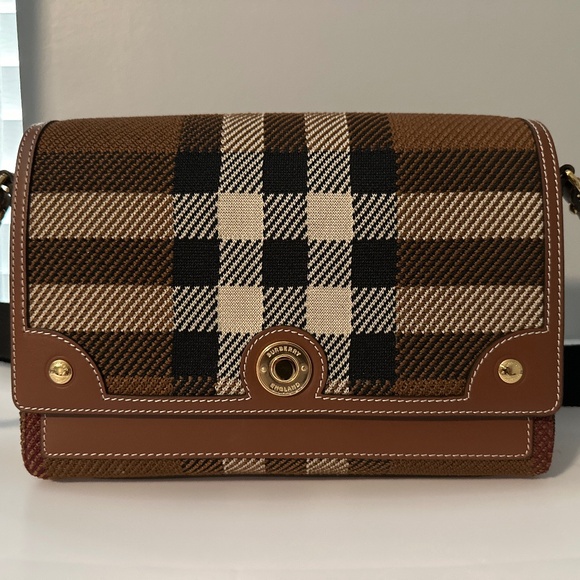 Burberry Note Bag Birch Brown Dark - Picture 1 of 2